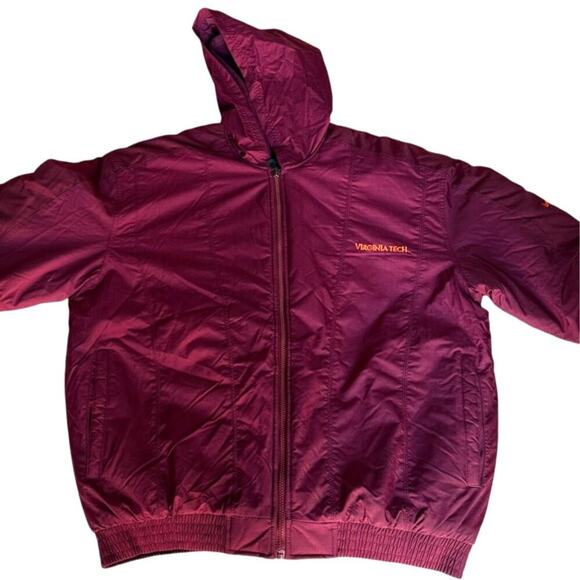 NWT‎ Nike Virginia Tech Players Insulated Jacket Hooded Quilted Flight Jacket - Picture 1 of 8